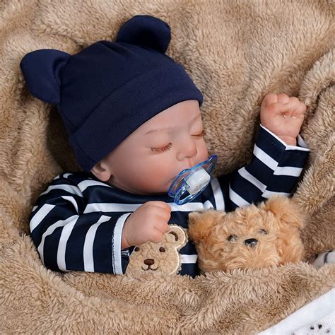Jizhi reborn dolls - JIZHI Lifelike Reborn Baby Dolls - 18 Inch Soft Body Realistic-Newborn Baby Dolls American Sleeping Girl Real Life Dolls with Clothes and Toy Accessories Gift for Kids Age 3+ $49.99 $ 49 . 99 Get it as soon as Sunday, Jul 16
